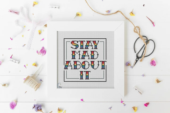 Stay Mad About It - Digital Cross Stitch Pattern product image (1)