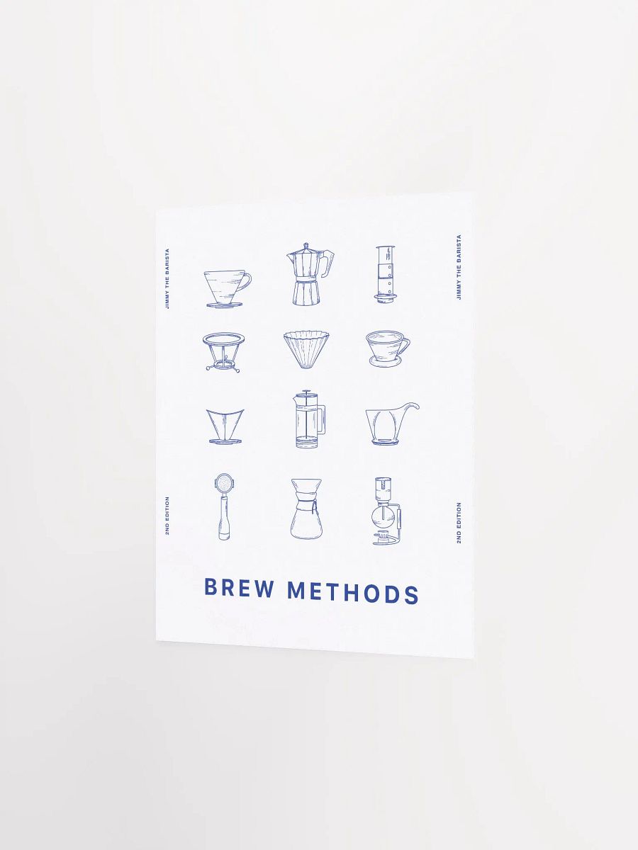 brew methods poster // v.02 (blue) [PRINT] product image (2)