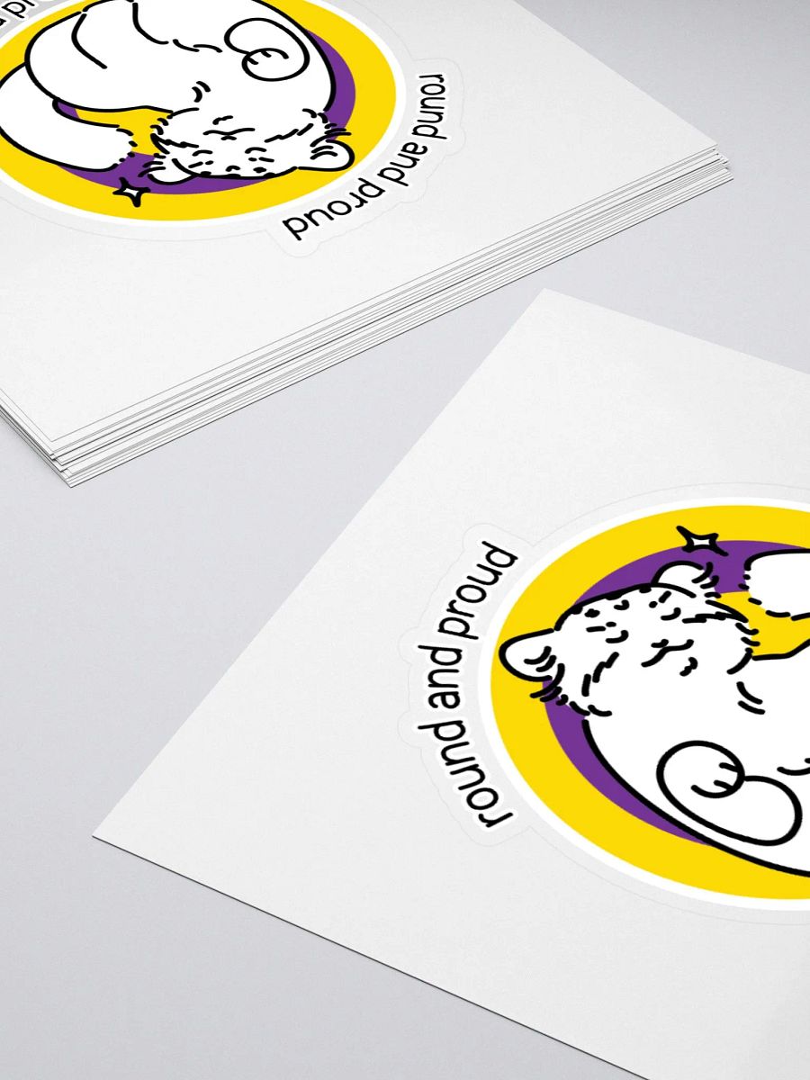 Round and Proud Manul Intersex Version - Sticker product image (12)