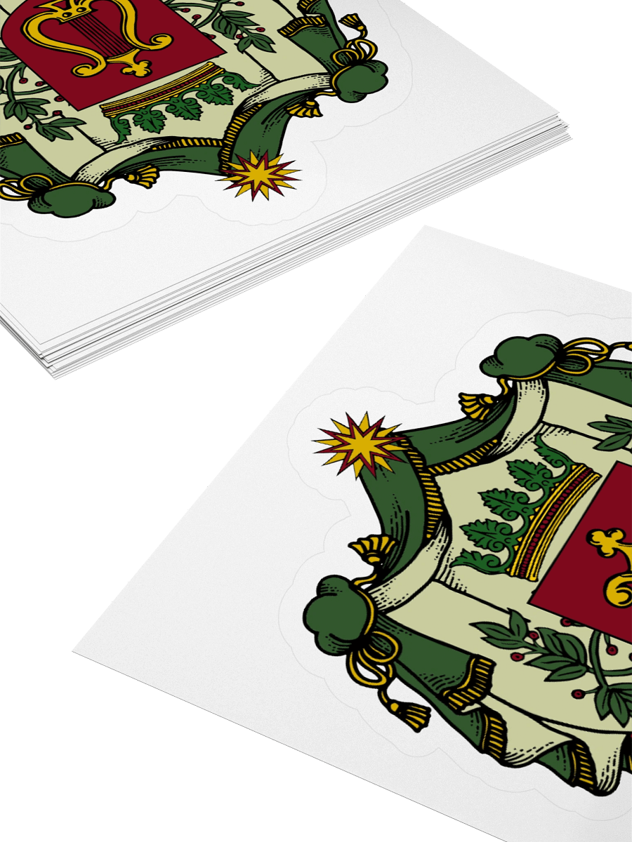 Elven Minstrels’ Crest Kiss Cut Sticker product image (4)