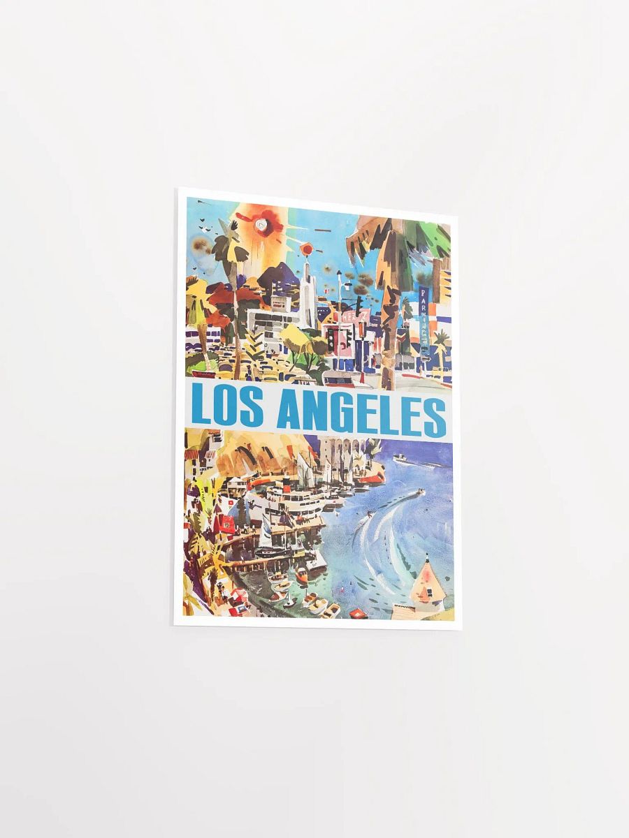 Los Angeles, USA, Hollywood, 1960s — retro vintage travel poster, retro travel art, retro travel wall art product image (8)