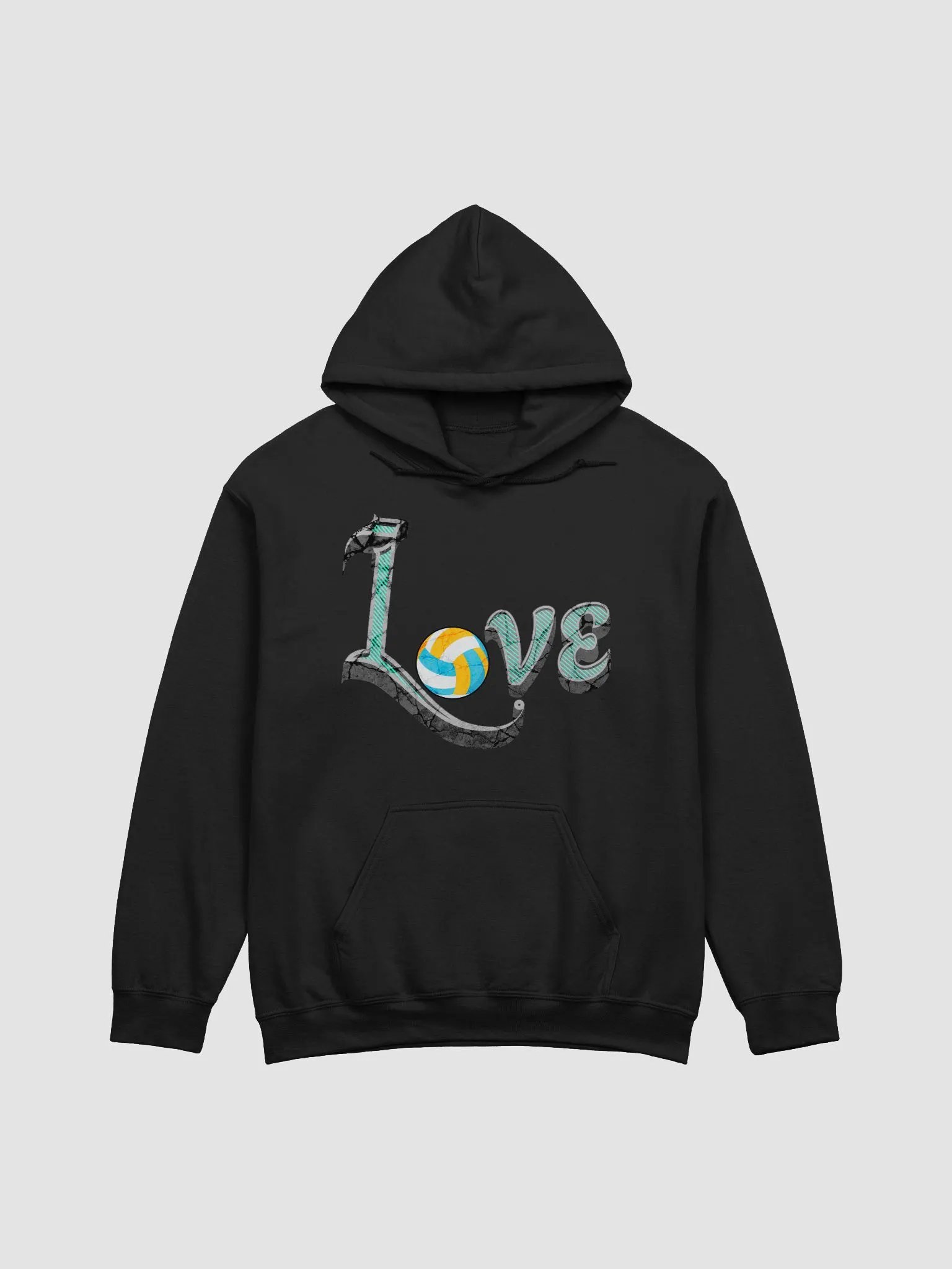Love Volleyball Textured Hoodie product image (1)