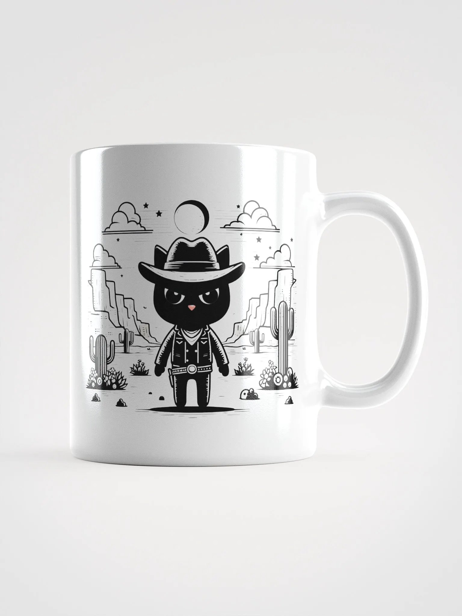 Cowboy Cat Silhouette Mug product image (1)