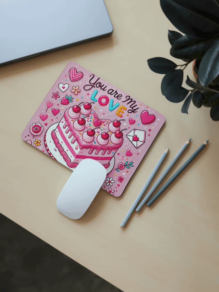 You Are My Love Mouse Pad Sublimation Design – Romantic Valentine’s Day Art – Perfect for Custom Mouse Pads – Instant Digital Download PNG – High-Quality 300 DPI product image (1)
