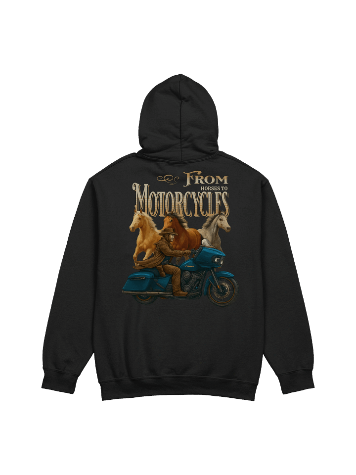 Legacy of the Tribe – From Horses to Motorcycles (Gildan Classic Cowboy Hoodie) product image (2)