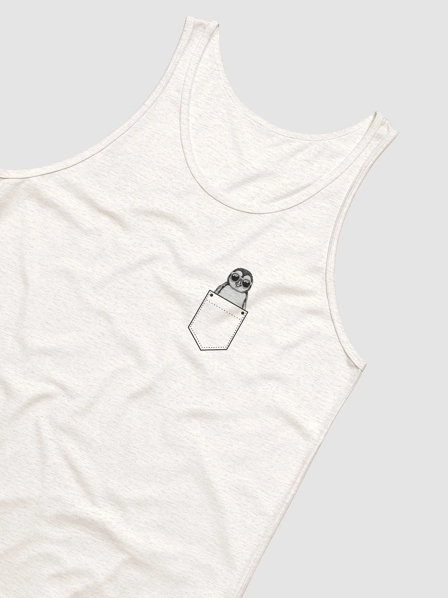 Pipping the Playful Penguin | Pocket Companion | Unisex Tank Top | Always Remember to Embrace Joy product image (7)