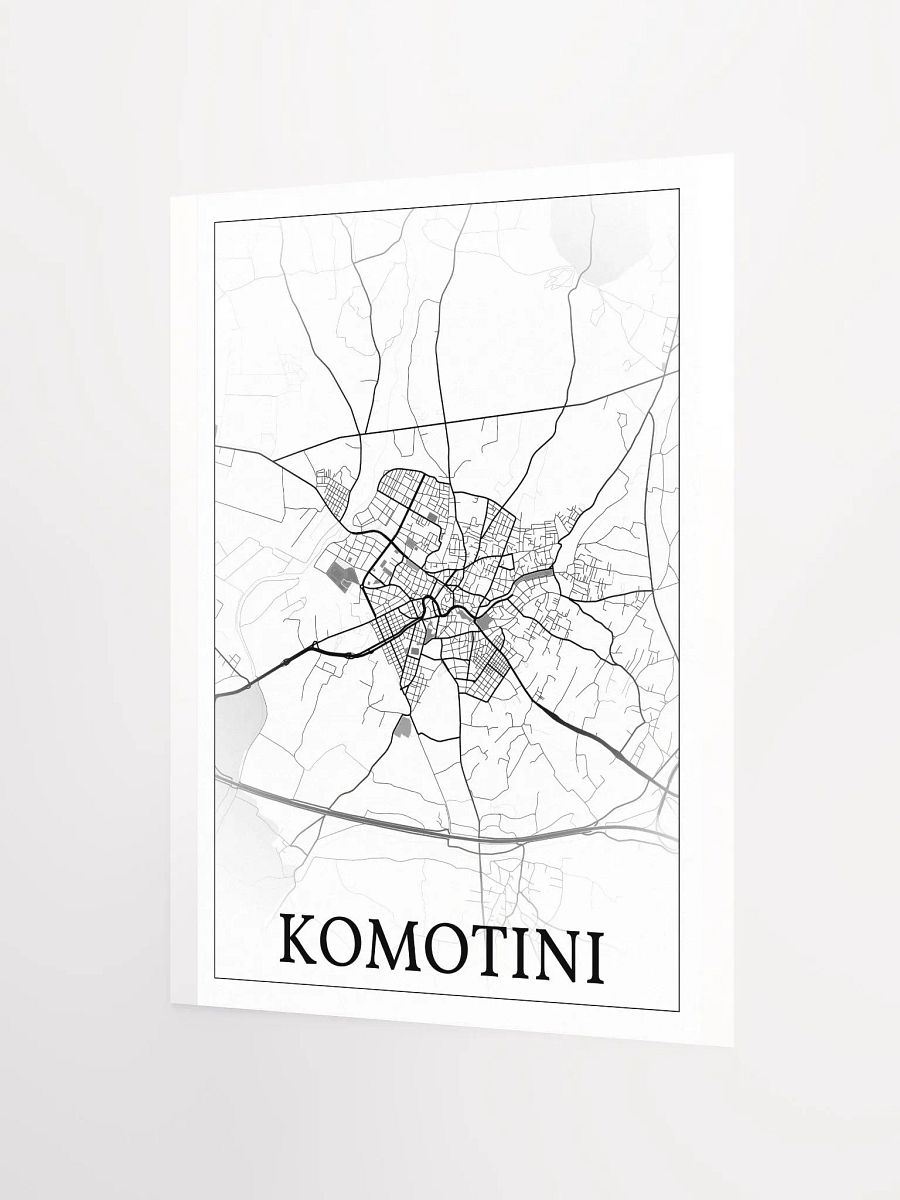 Komotini, Greece, city map print product image (7)