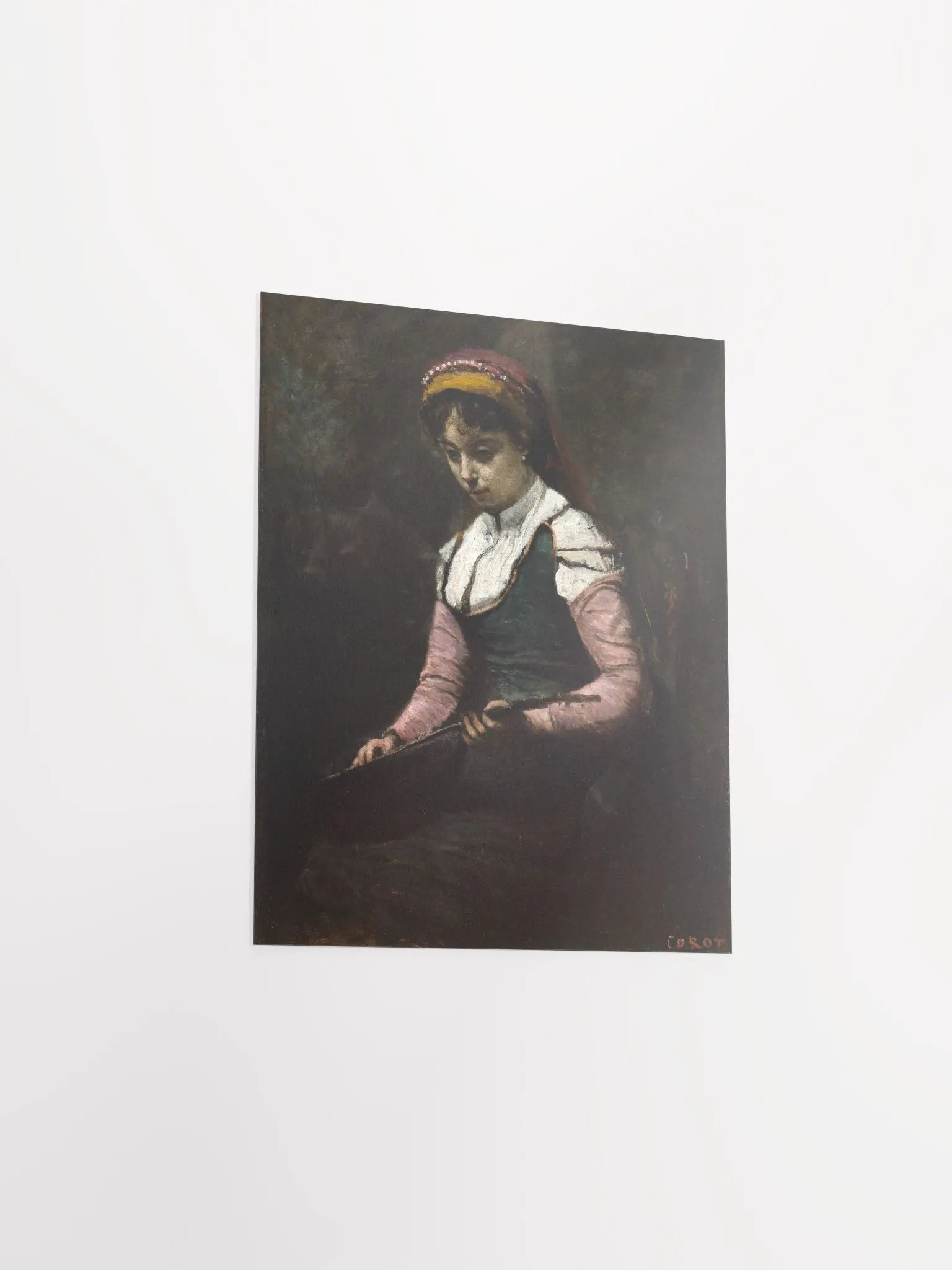 ''Girl with Mandolin'' by Jean-Baptiste-Camille Corot Poster product image (3)