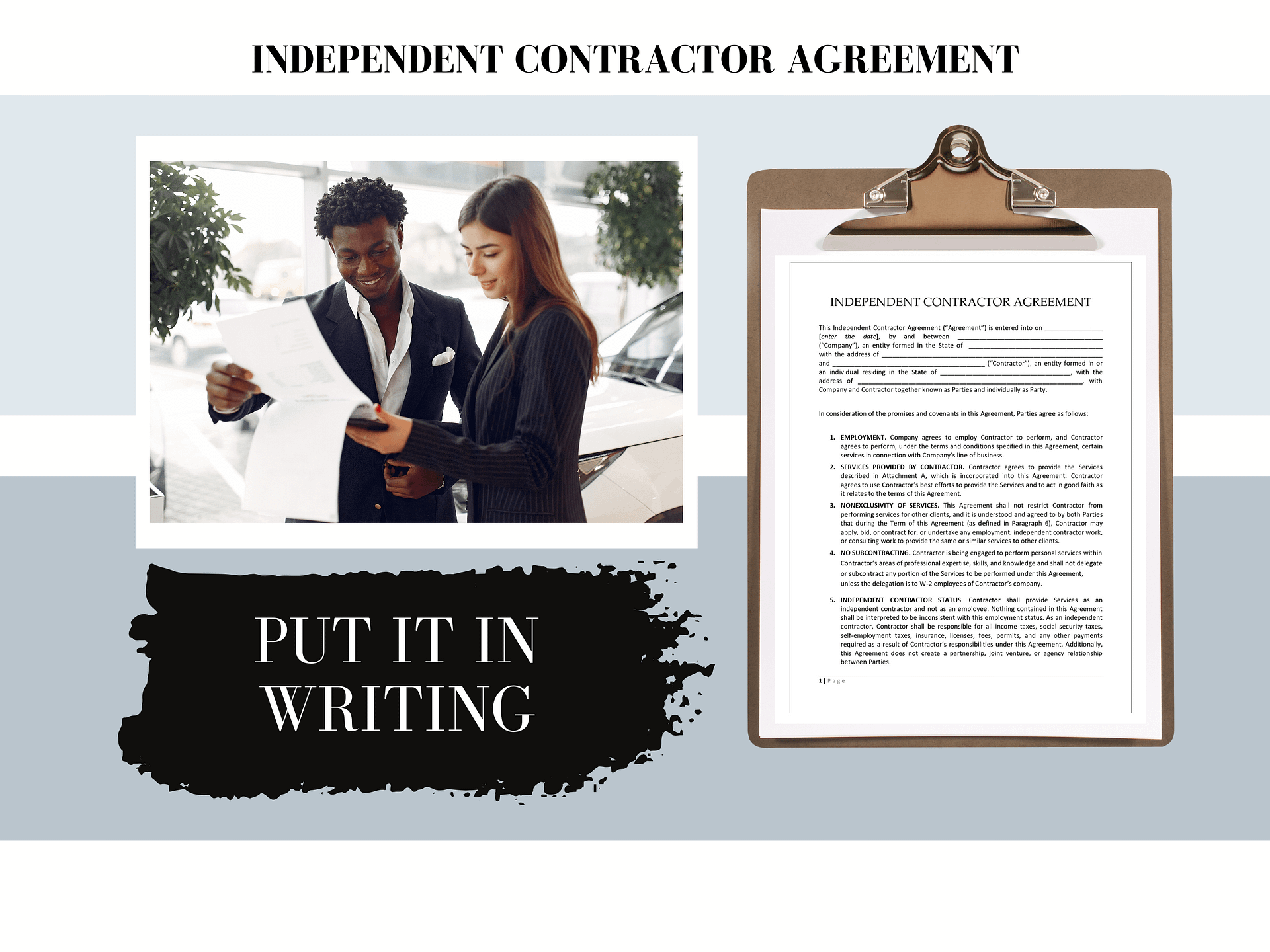 Independent Contractor Agreement Template product image (2)
