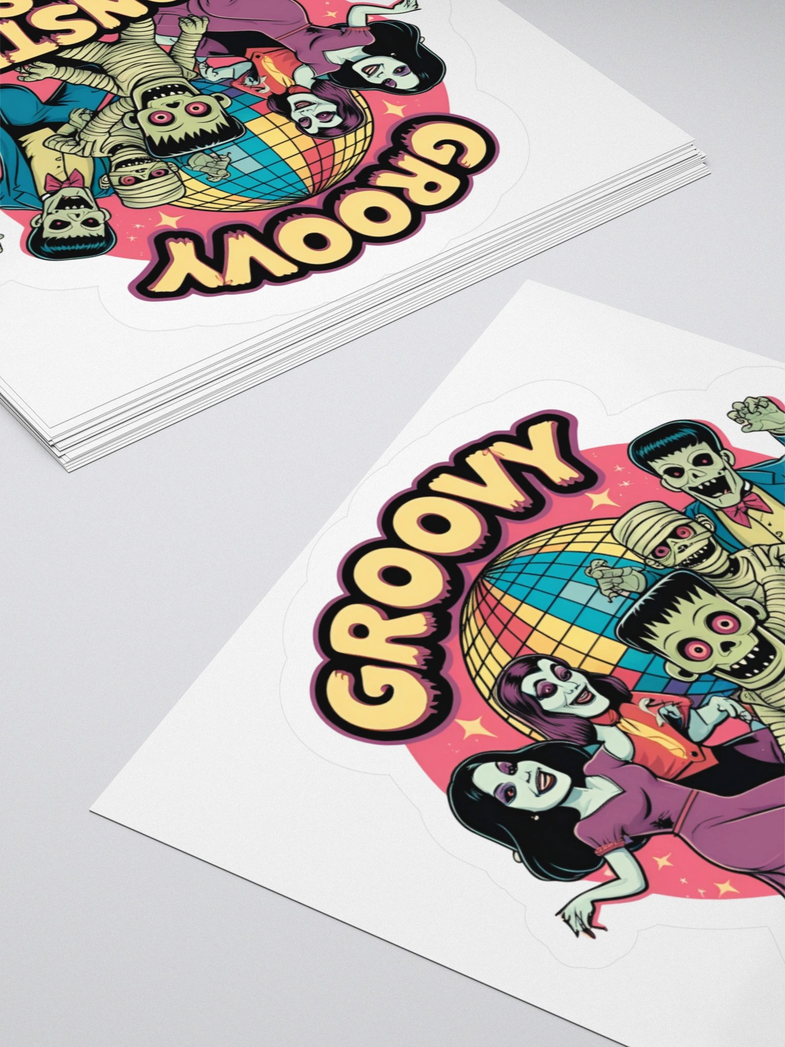 Groovy Monster Mash Kiss Cut Sticker product image (12)