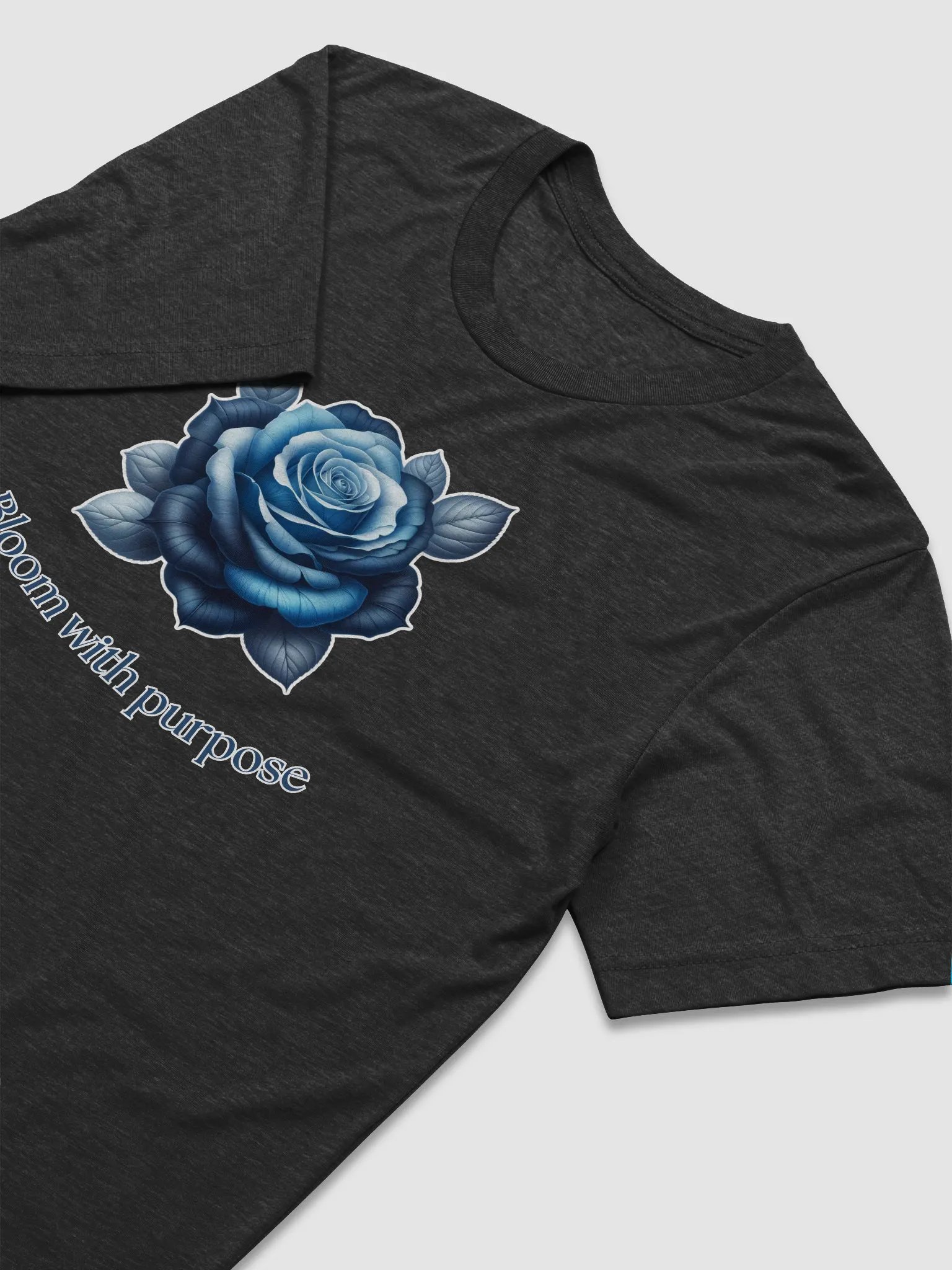 Bloom with Purpose Blue Rose Tee product image (11)