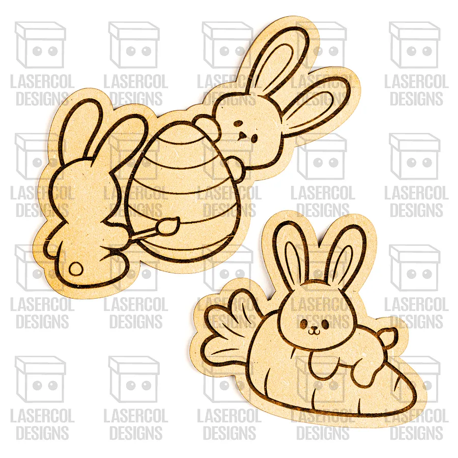 Easter Bunny DIY Paint Kit Set 8 V2- Laser Cut Files product image (9)