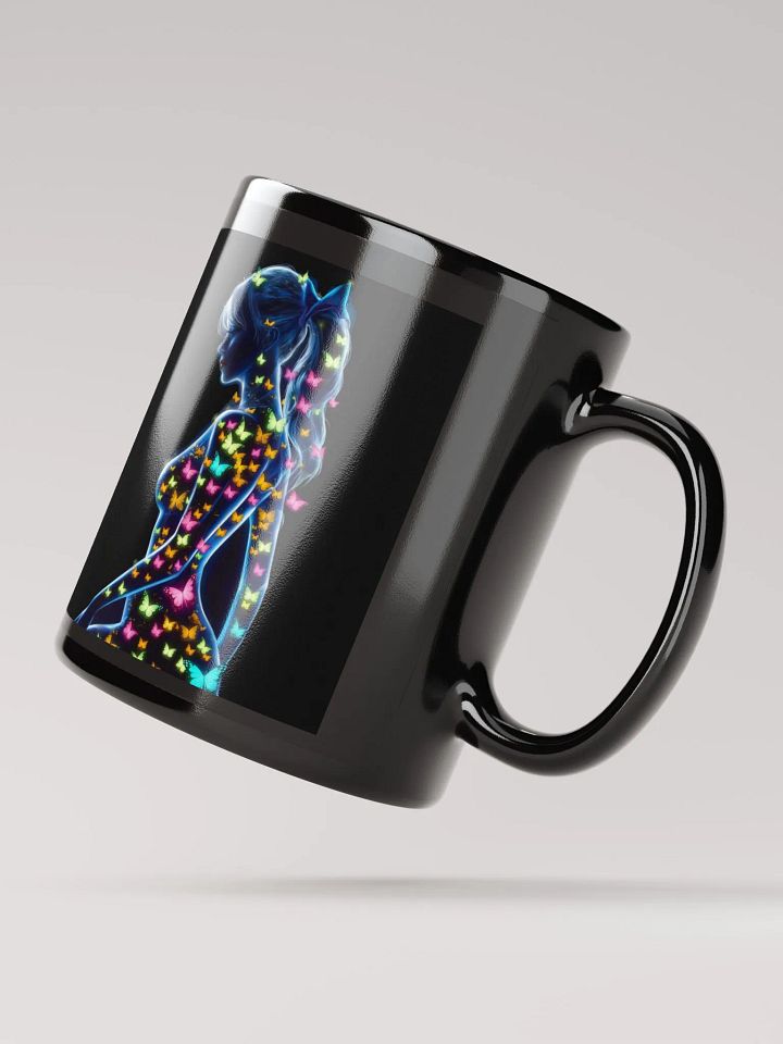 Neon Butterfly Ethereal Black Mug product image (2)