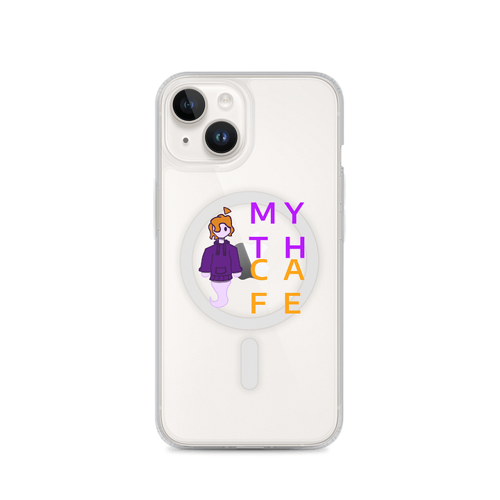 mythcafe lil logo guy MagSafe® Clear Case for iPhone® product image (1)