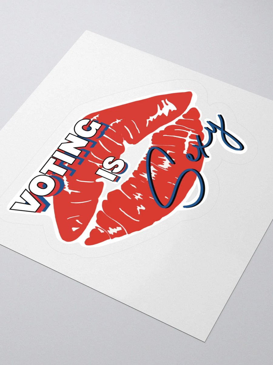 Voting is Sexy Kiss Cut Stickers product image (7)