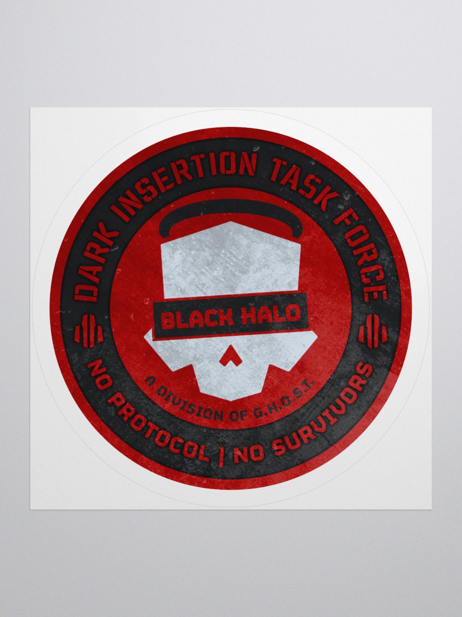 Black Halos Textured Sticker product image (2)