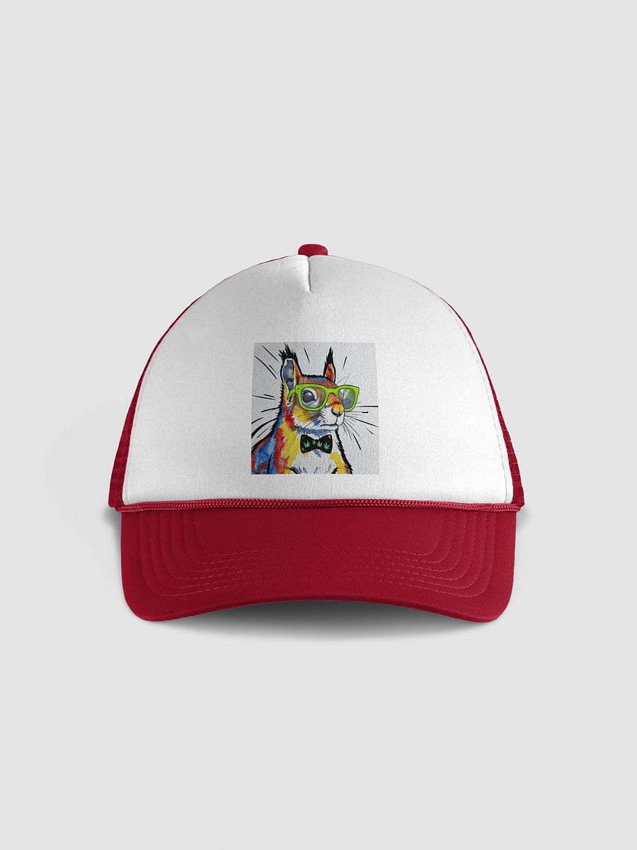 Hipster Squirrel Foam Trucker Hat product image (1)