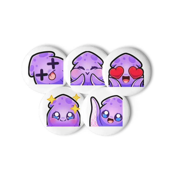 Squid Emote Pin Set [1] product image (1)