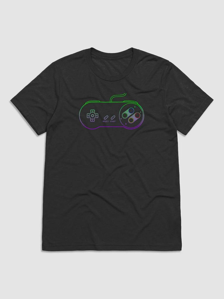 SNES Controller Shirt - Neon Green/Purple product image (1)
