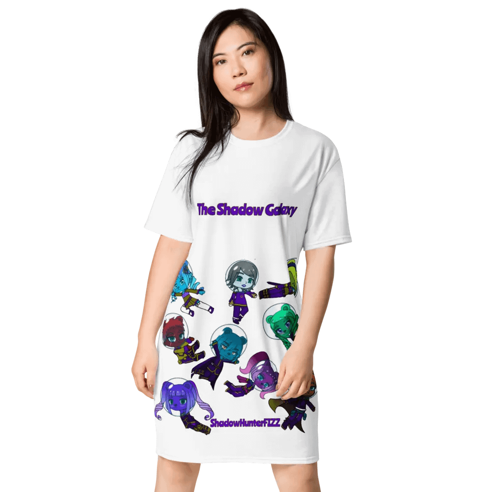 The Shadow Galaxy (Floating Shadow Bears) T-Shirt Dress product image (1)