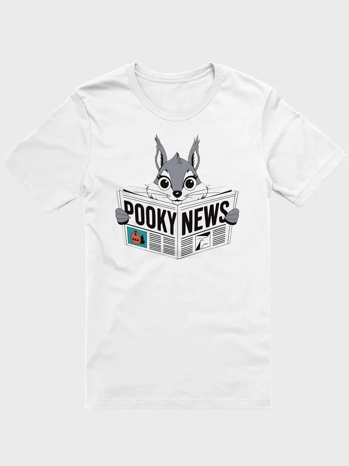 Super Soft and Flattering Tee: Pooky News, Reading Newspaper product image (1)