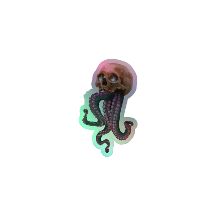 Skull & Tentacles Foil Sticker by Chori product image (1)