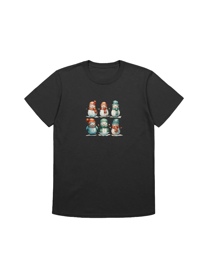 Cute Christmas Snowman Unisex T-Shirts product image (2)