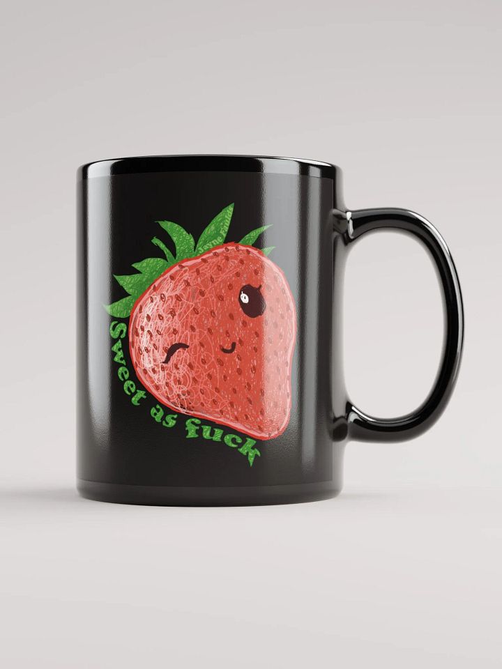 Lottie's Sweet Strawb Black Mug product image (1)