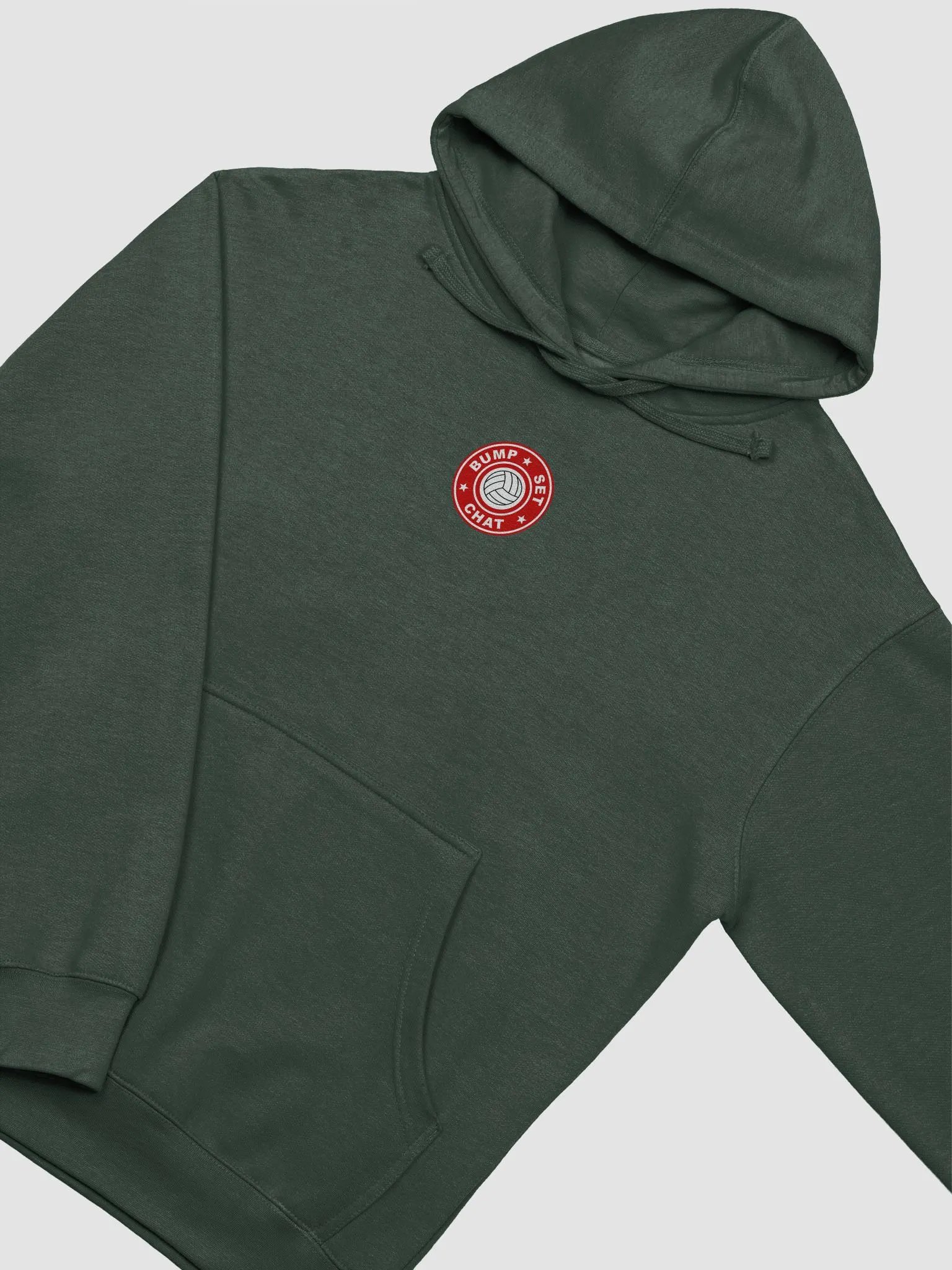 Bump Set Chat Hoodie with Red Logo on the back and small logo on the front product image (4)