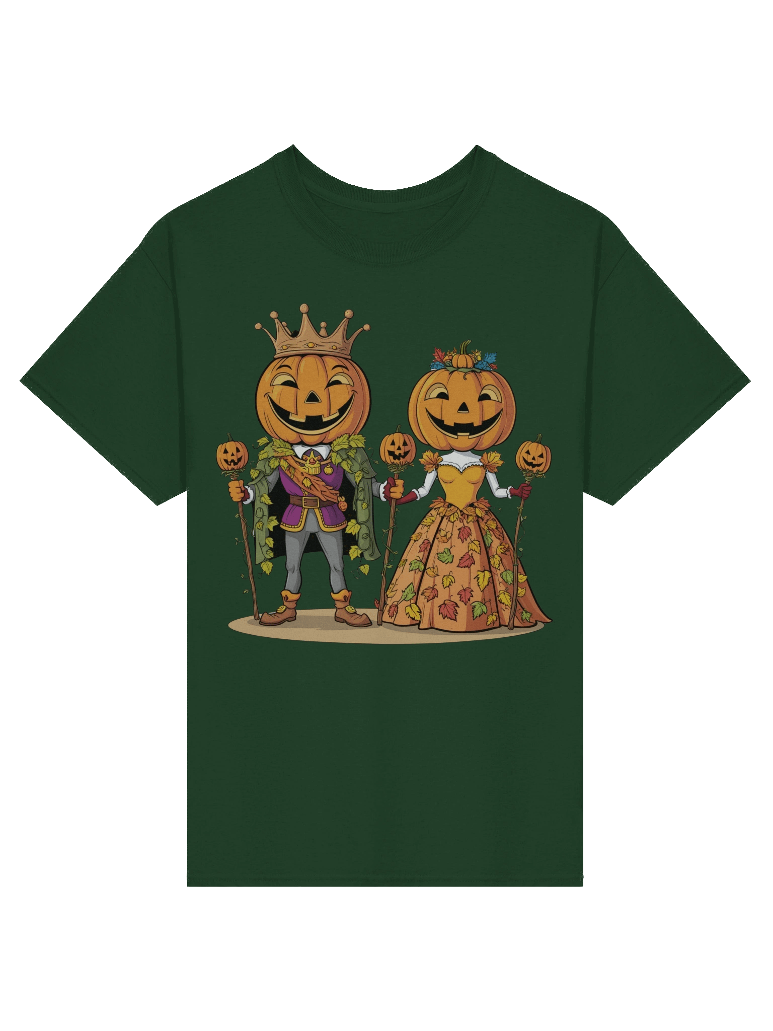 king and queen pumpkin unisex shirt product image (1)