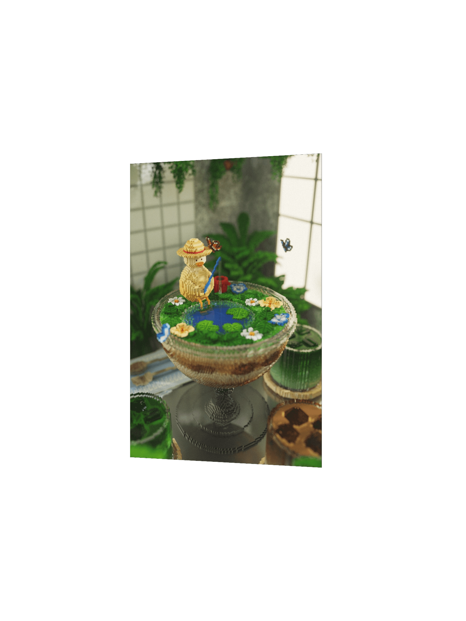 Tiny fishing 🌙 art print product image (3)