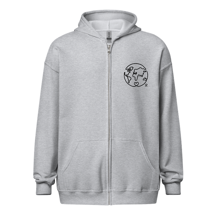 You deserve the world - zip up product image (1)