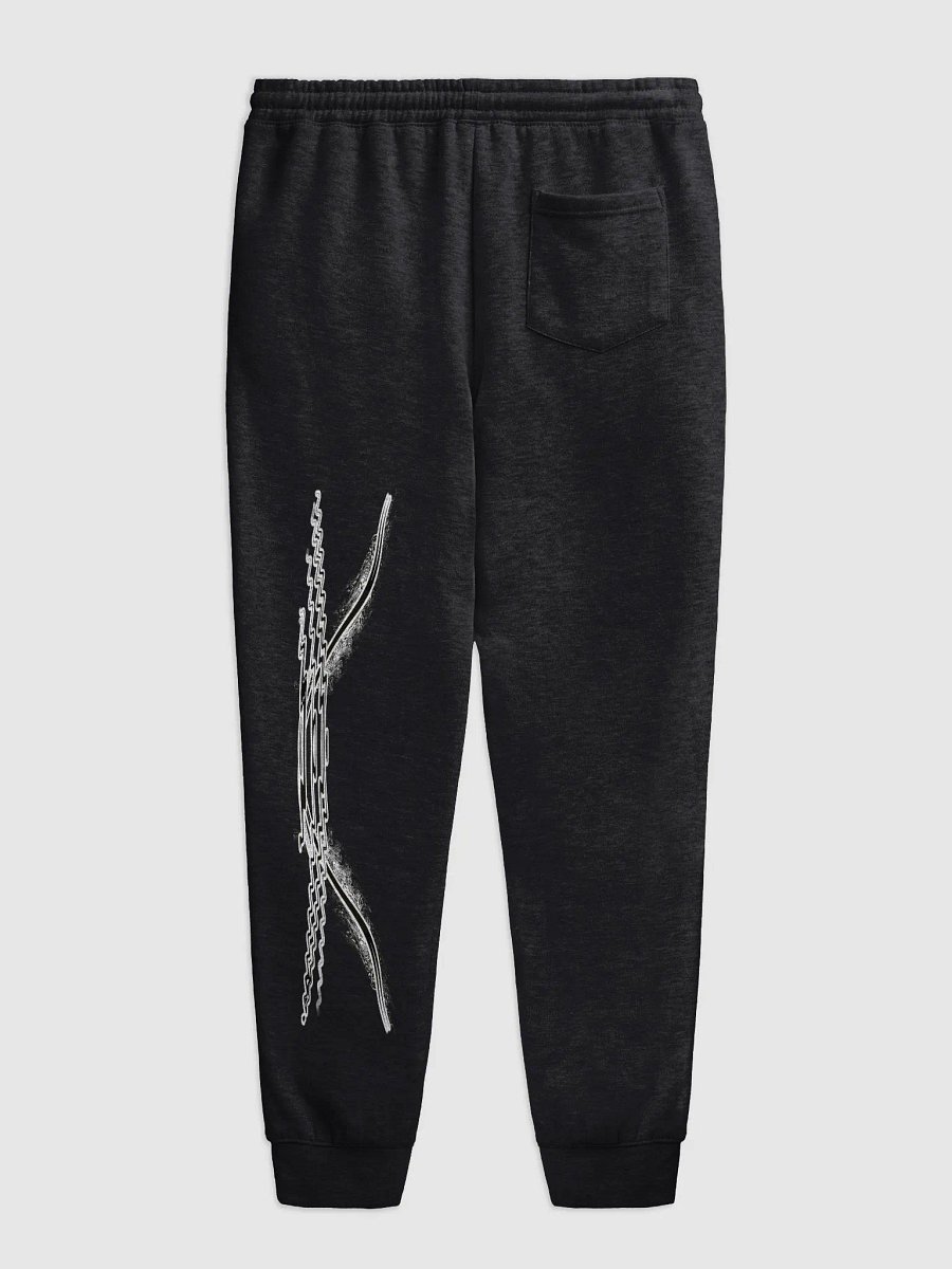 Midweight Fleece Joggers - White HApex Gear Black Logo product image (2)