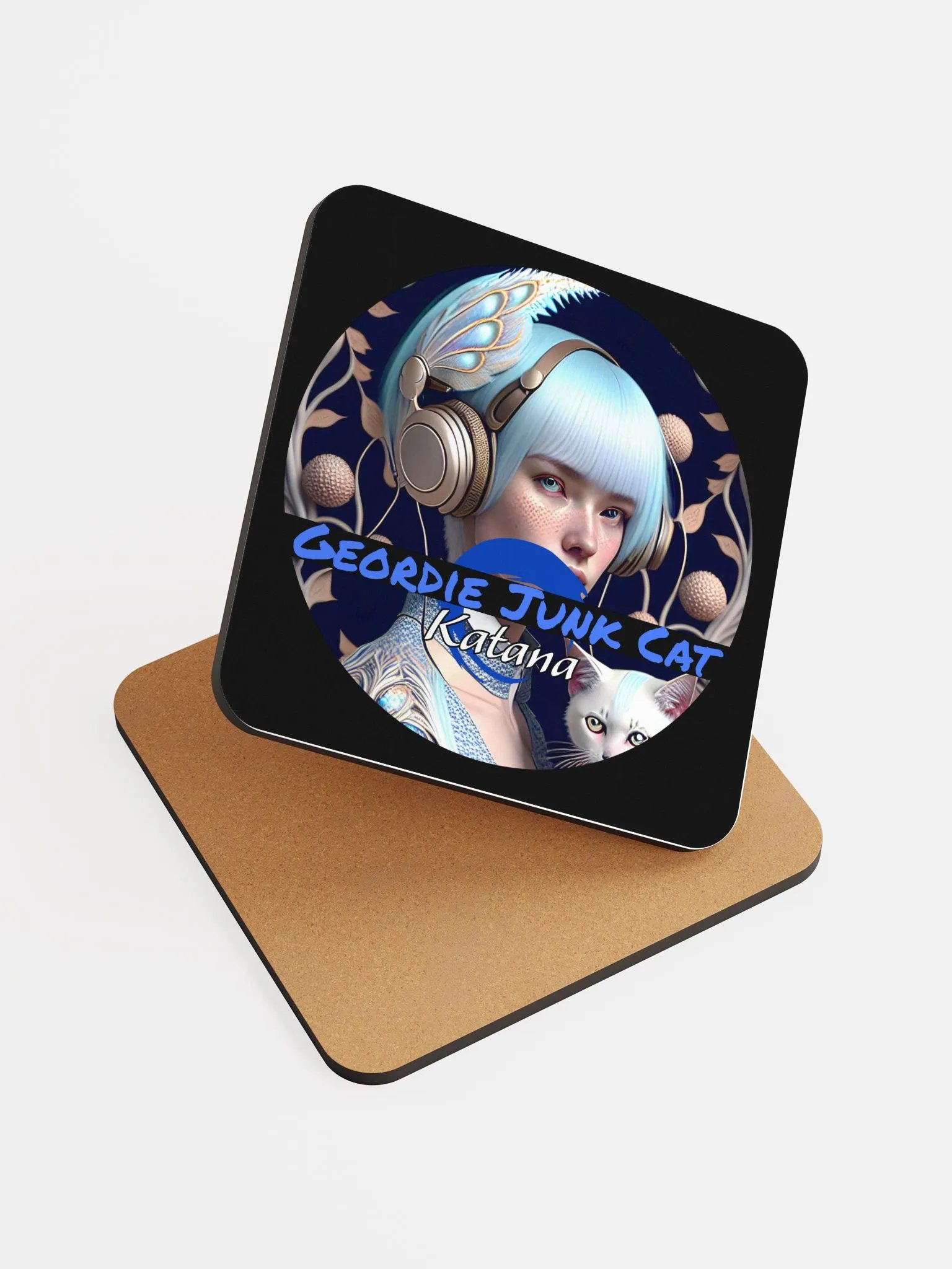 Katana FOUR Drink Coaster (3.74″x 3.74″, US and EU SHIPPING) product image (6)