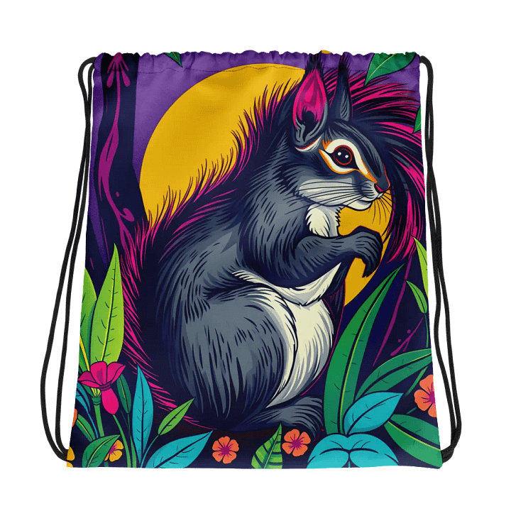 Vibrant Squirrel Fantasy Drawstring Bag product image (1)