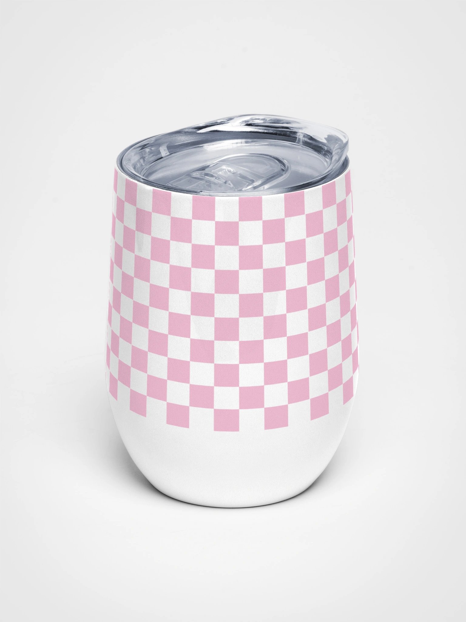 Checkered Charm Wine Tumbler product image (1)