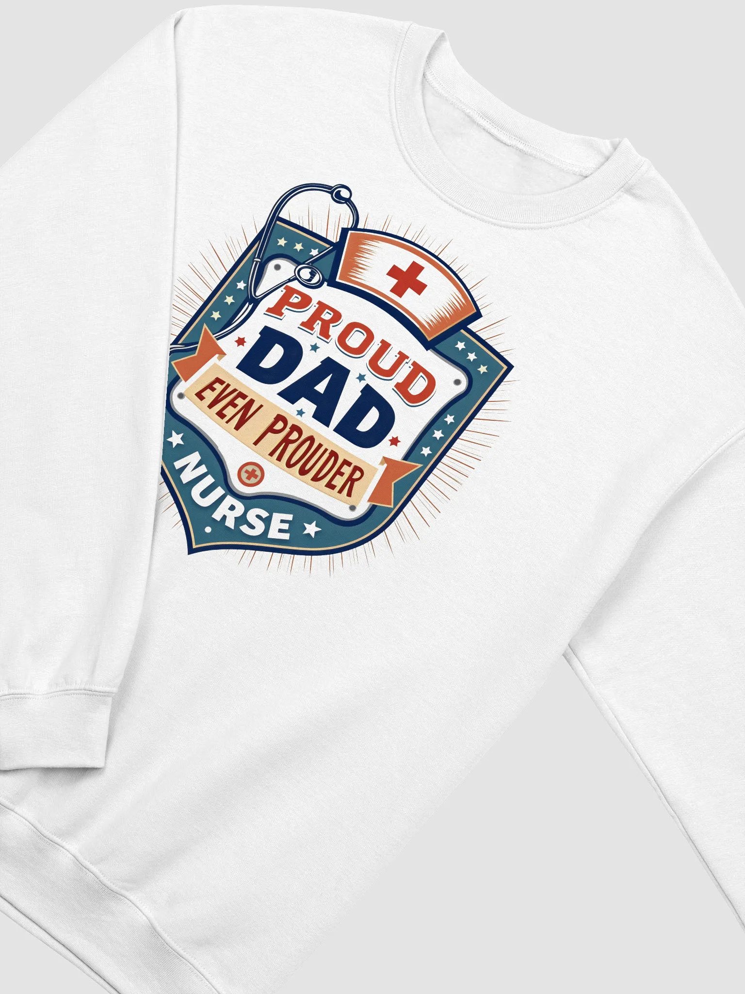Proud Nurse, Proud Dad Crewneck Sweatshirt product image (10)