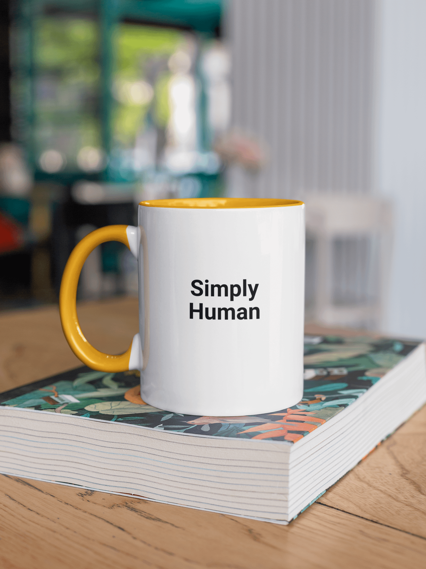“Simply Human" My Vibe Ceramic Mug With Color product image (1)
