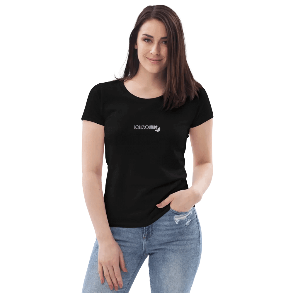 LOLUZCOUTURE Embroidered Organic Fitted Tee product image (1)