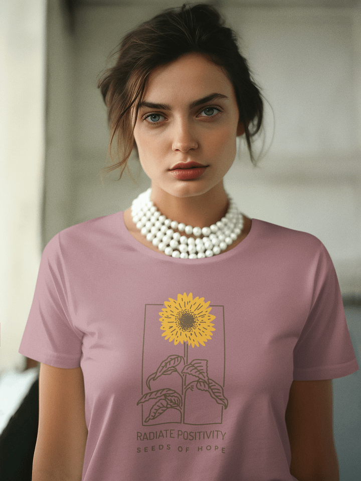 Radiant Sunflower Positivity Tee product image (2)