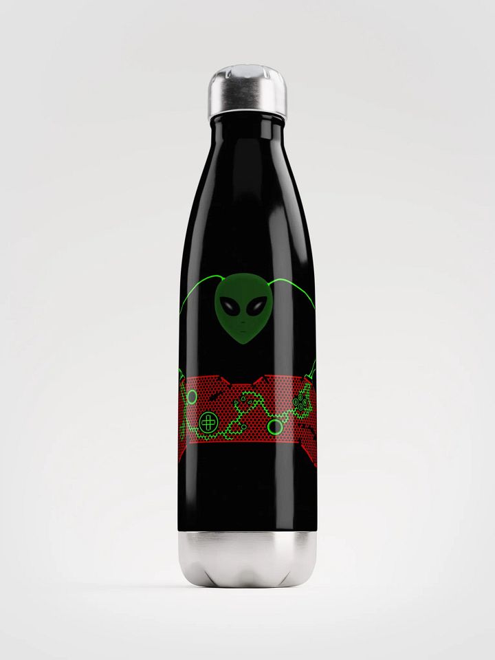 Neon Alien Gaming Controller Water Bottle product image (1)