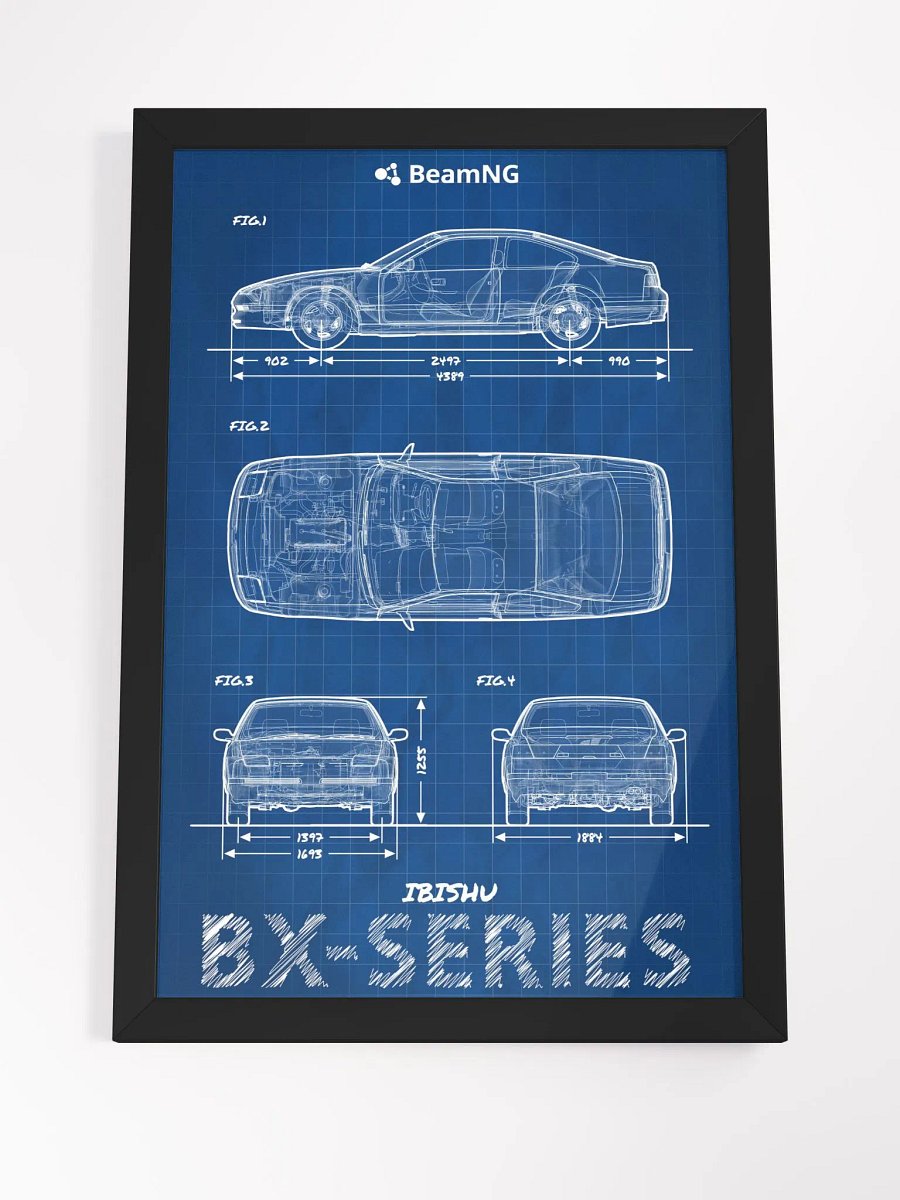Framed Poster: Ibishu BX-Series Blueprint product image (4)