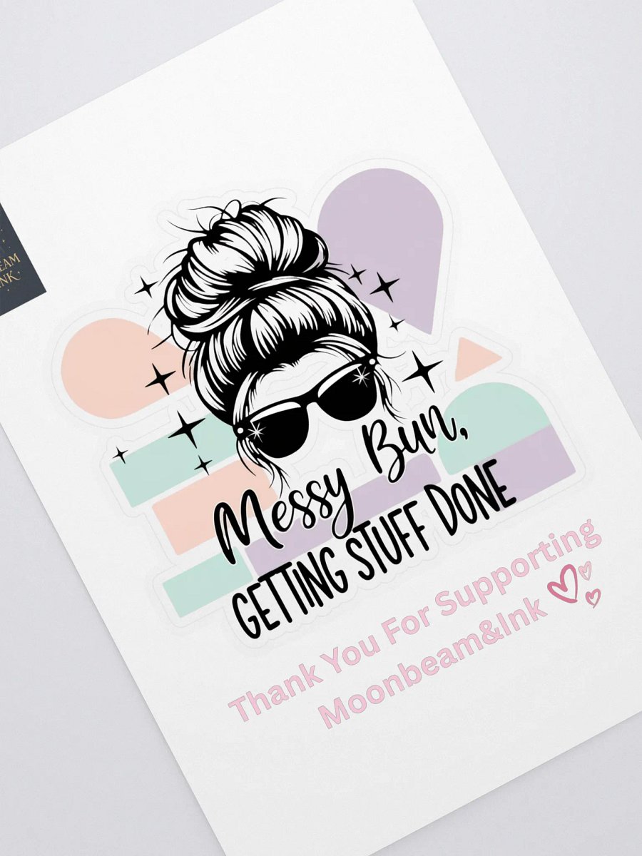 Messy Bun Sticker Sheet product image (1)