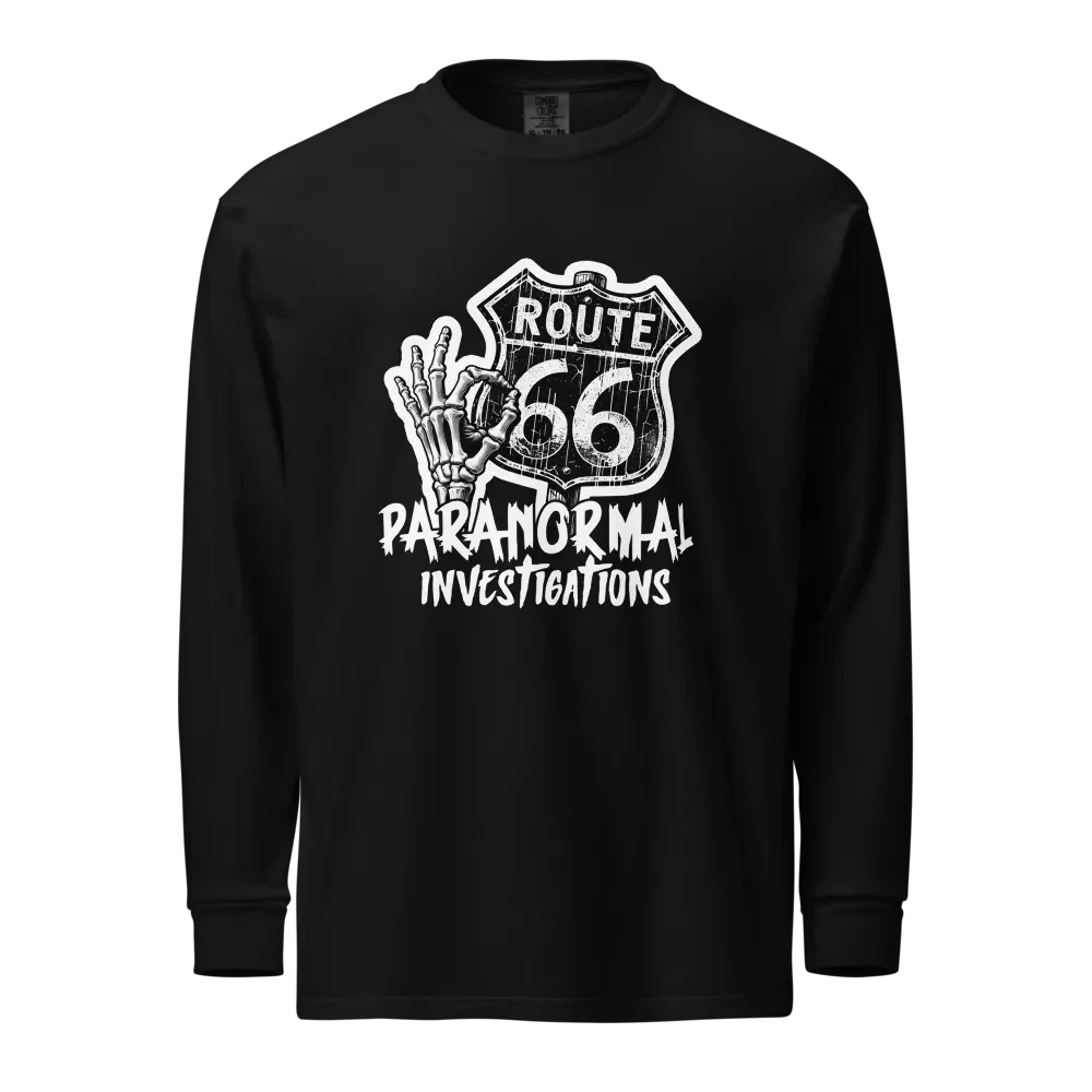 Vintage Route 666 Skeleton Long Sleeve Shirt product image (1)