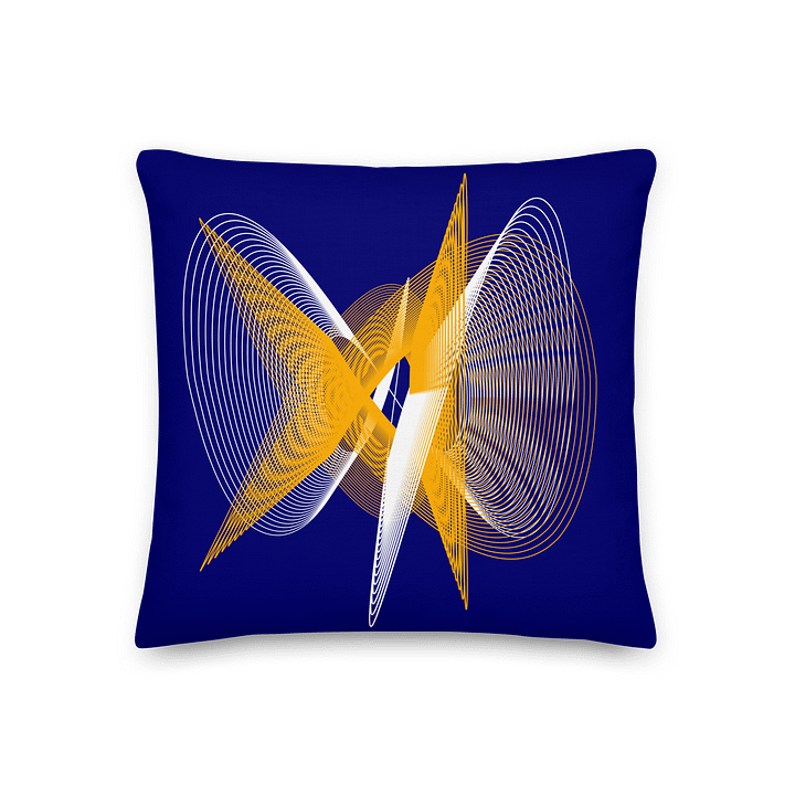 Lissajous Dance - Lissajous Figures Mathematical Art Pillow product image (2)