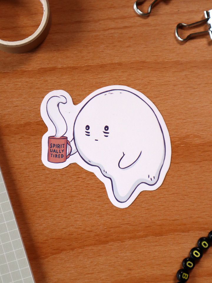 sticker : spiritually tired product image (2)