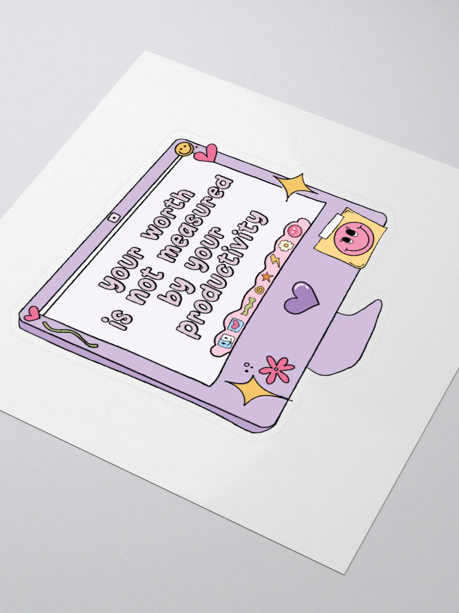 Your Worth VS. Your Productivity Sticker product image (3)