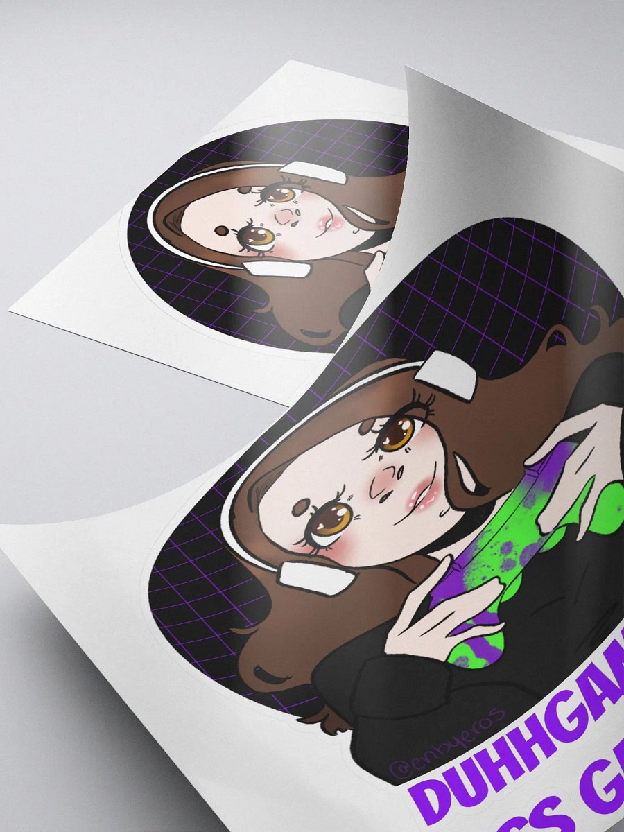 DuhhGamerXOXO/Miss Gamer Ma'am Sticker - Purple Text product image (4)
