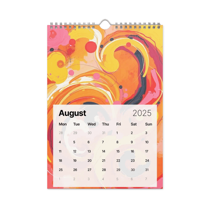 ART ABSTRACT WALL CALENDAR 2025 product image (2)