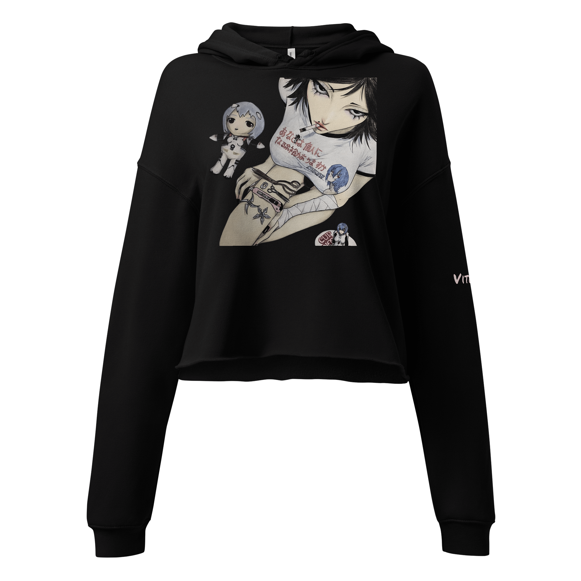 Ninja Noir Crop Hoodie product image (1)